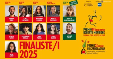Premi Morrione per giornalismo investigativo e Laganà Biodiversity, Sustainability & Animal Welfare