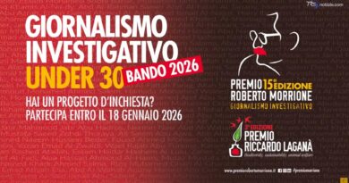 Premio Morrione: è online il bando per giovani under-30 che vogliano realizzare un'inchiesta