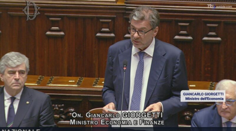 Giorgetti alla Camera: "Shock energetico richiede incremento spesa, lo stesso per difesa"