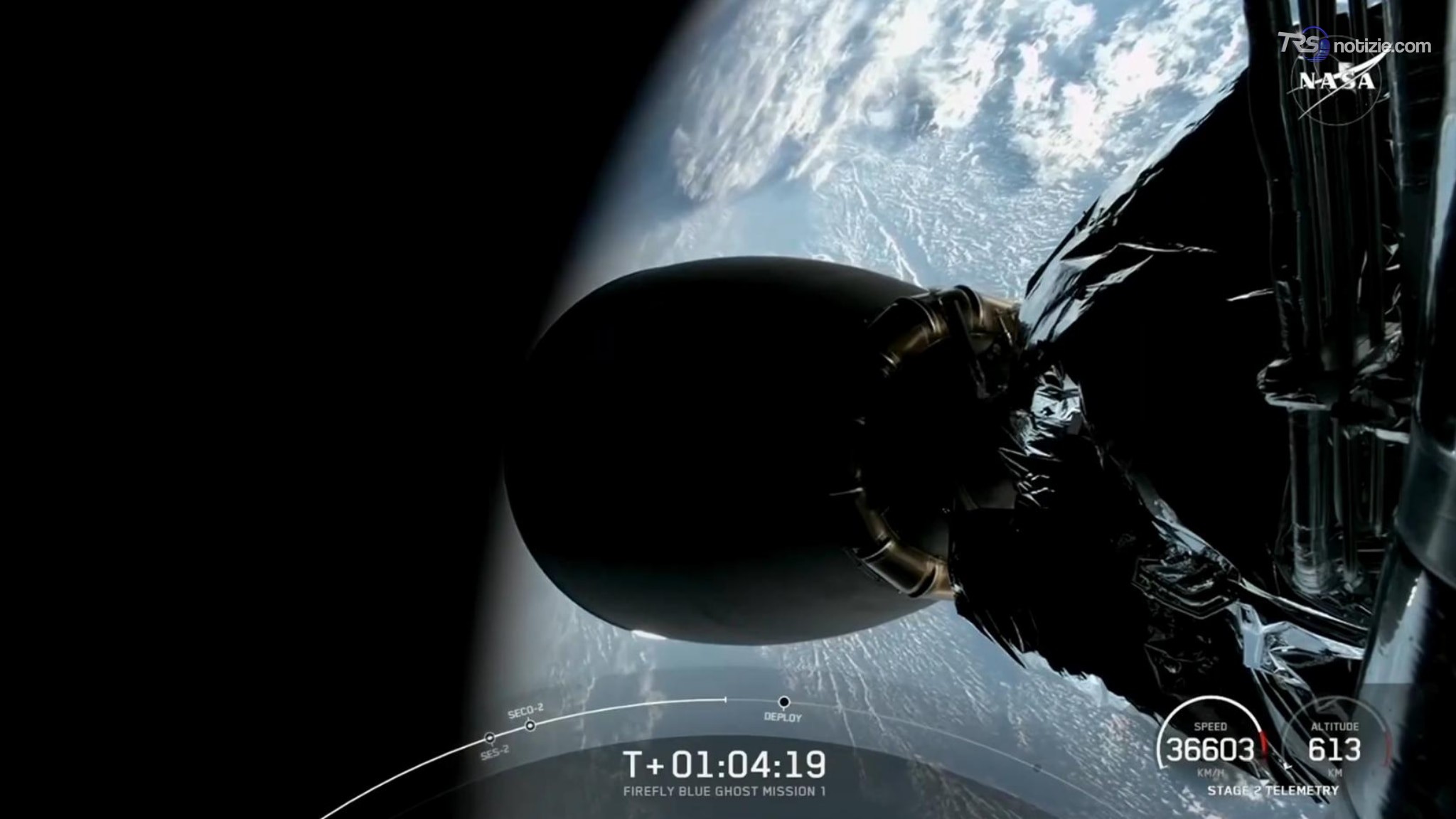 Un pezzo del razzo SpaceX grande come uno scuolabus si schianta sulla Luna