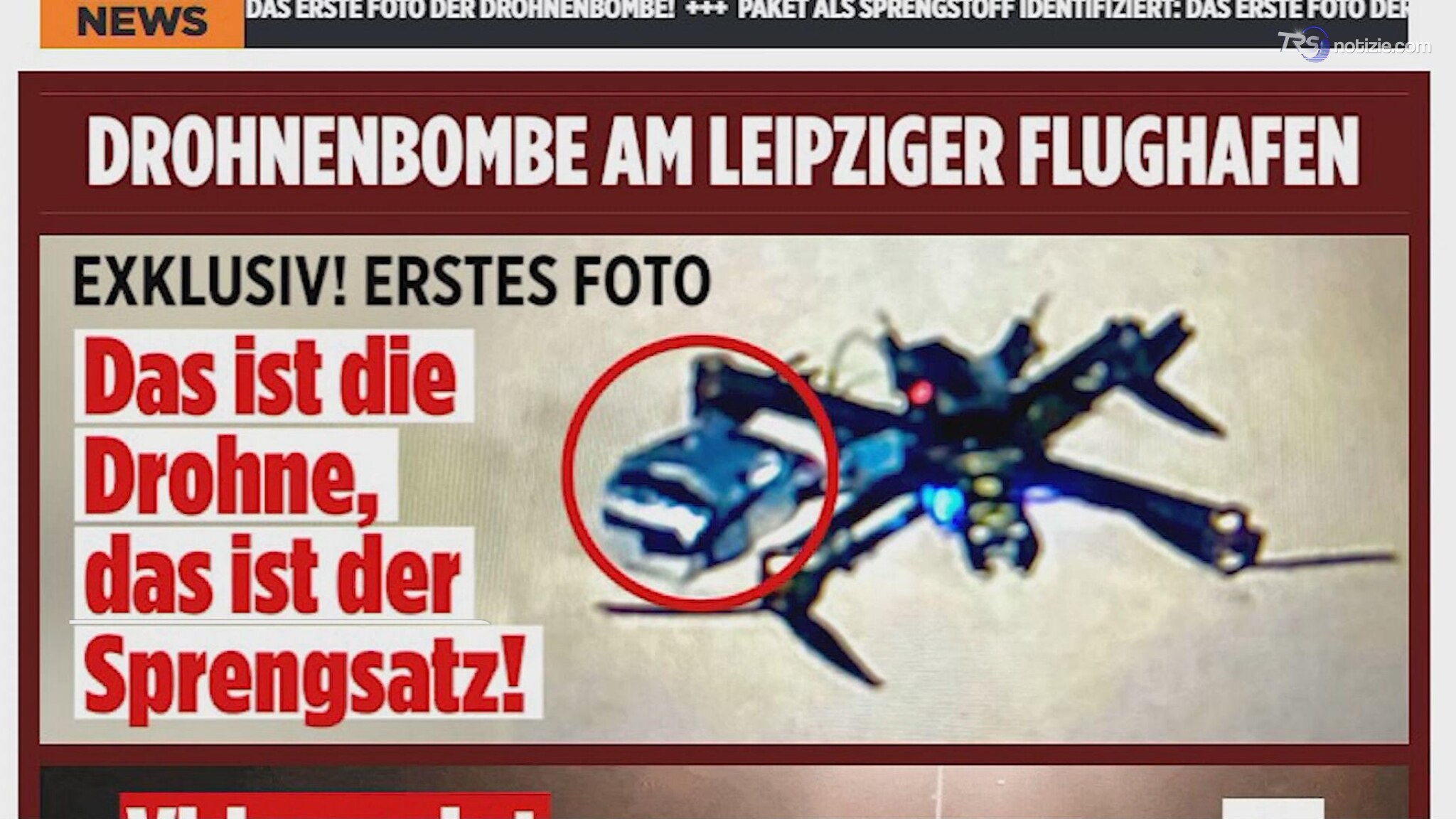 Germania sotto shock: drone con esplosivo militare Semtex a Lipsia, nel mirino cargo ucraini
