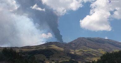 Etna, sospesi voli a Catania fino alle 6