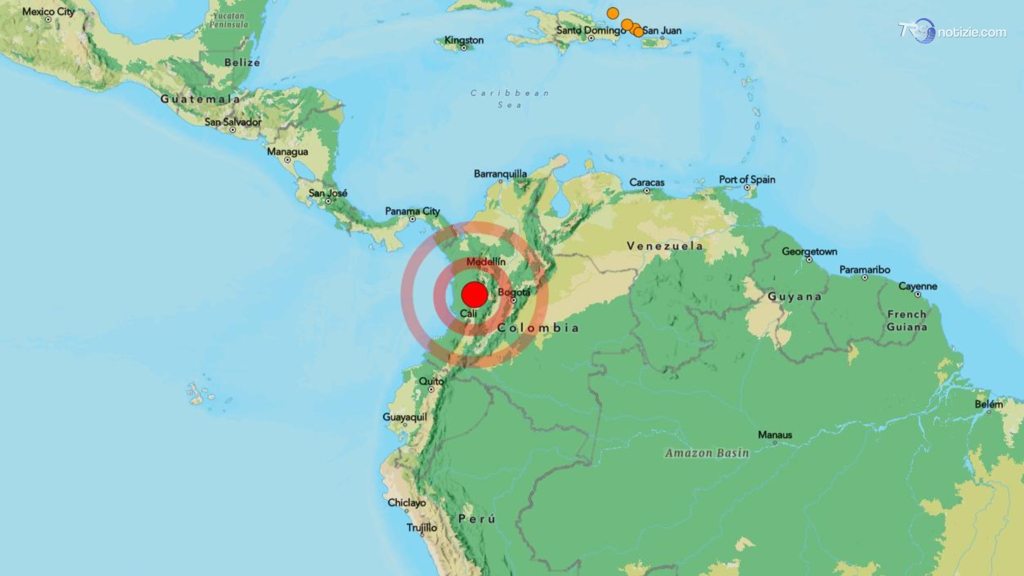 Terremoto in Colombia: un sisma di magnitudo 7.4 scuote gran parte del Paese