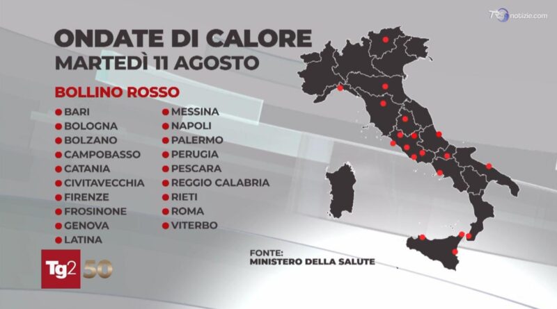 Afa e temperature fino a 40 gradi, attesa una tregua dalle alte temperature dopo il 17 agosto