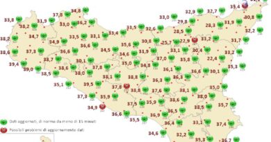 Aumenta il gran caldo in Sicilia, termometro supera i 39 gradi