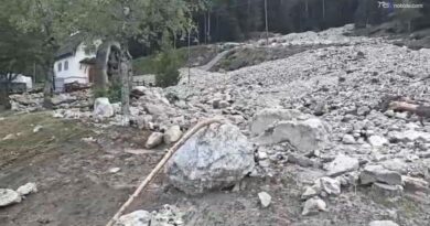 Maltempo in val di Fiemme, due frane nella valle di Stava. Chiusa la provinciale