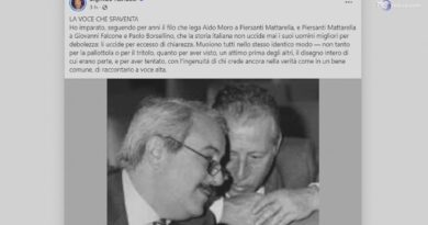 Il post di Sigfrido Ranucci su Falcone e Borsellino scatena la polemica politica