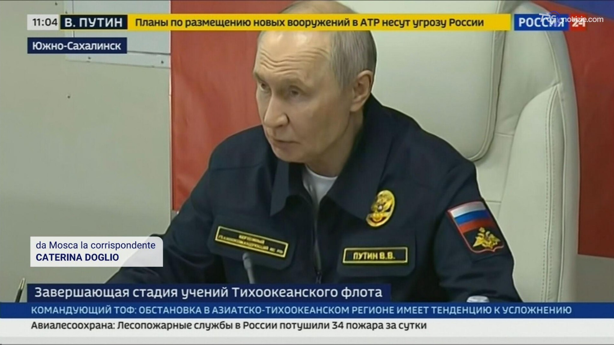 Putin minaccia rappresaglie navali contro l'UE: tensione alle stelle