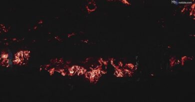 Etna, e la vegetazione si infiamma improvvisamente: la colata