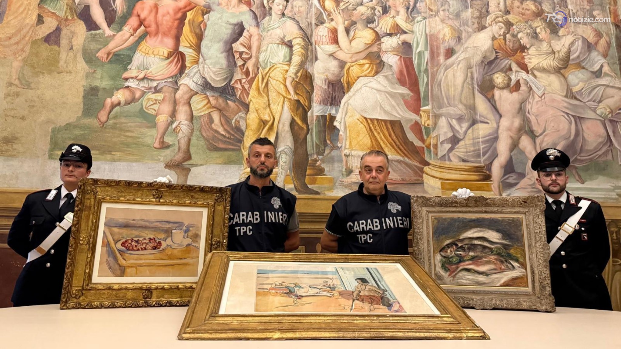 Recuperati i tre quadri di Cezanne, Matisse e Renoir rubati a marzo a Parma