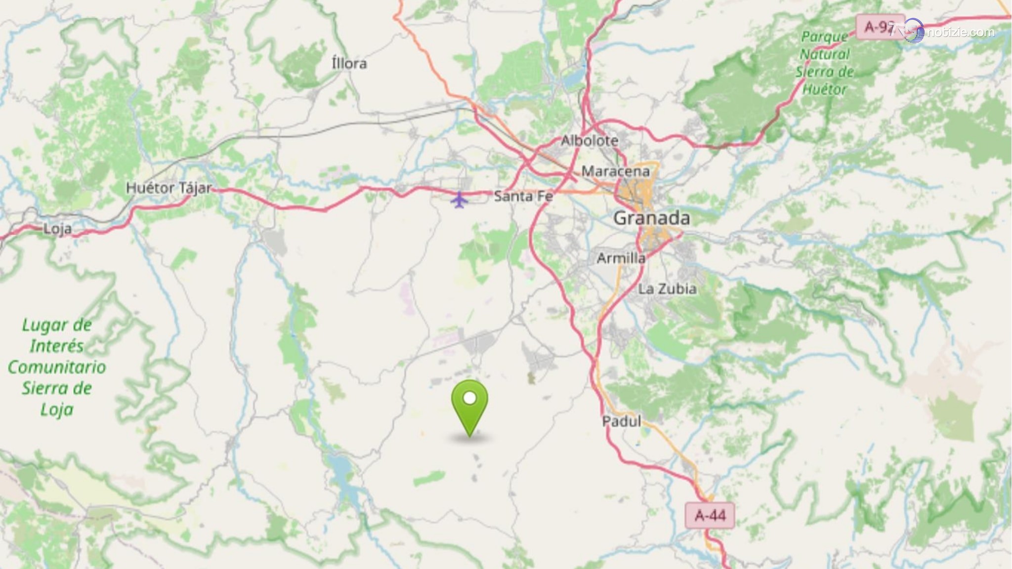 Terremoto a Granada, danni e crolli