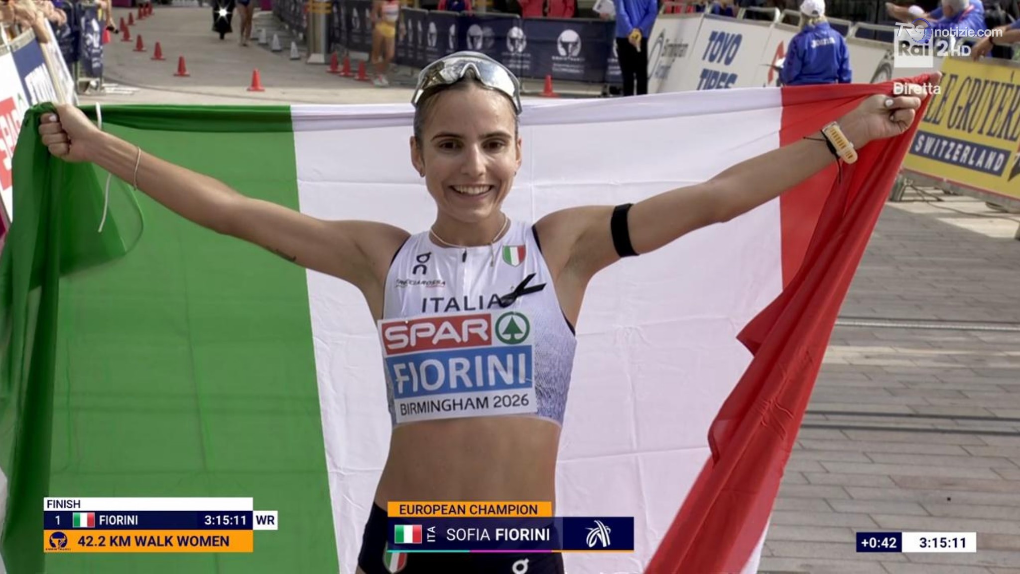 Atletica, Sofia Fiorini oro nella marcia