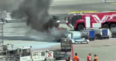 Si incendia container per i bagagli in pista a Milano Malpensa, forse per una batteria al litio