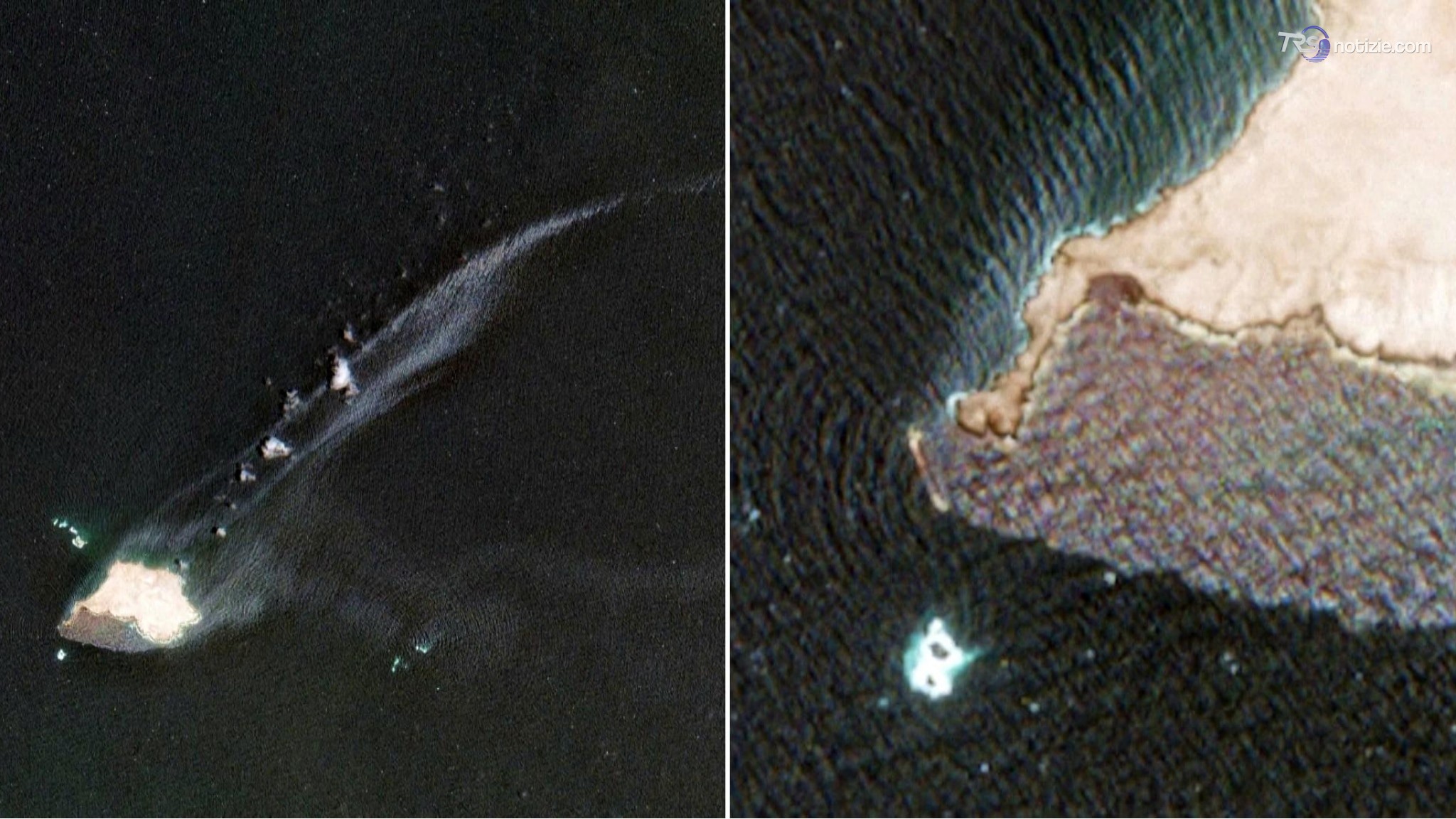 Petroliera incagliata in Oman, la marea nera si allarga: le immagini dal satellite