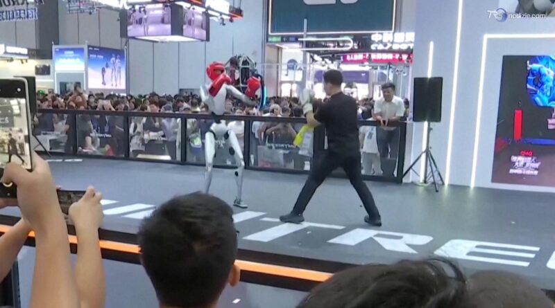 Ecco il pugile robot: colpisce un uomo nel match dimostrativo alla fiera di Pechino