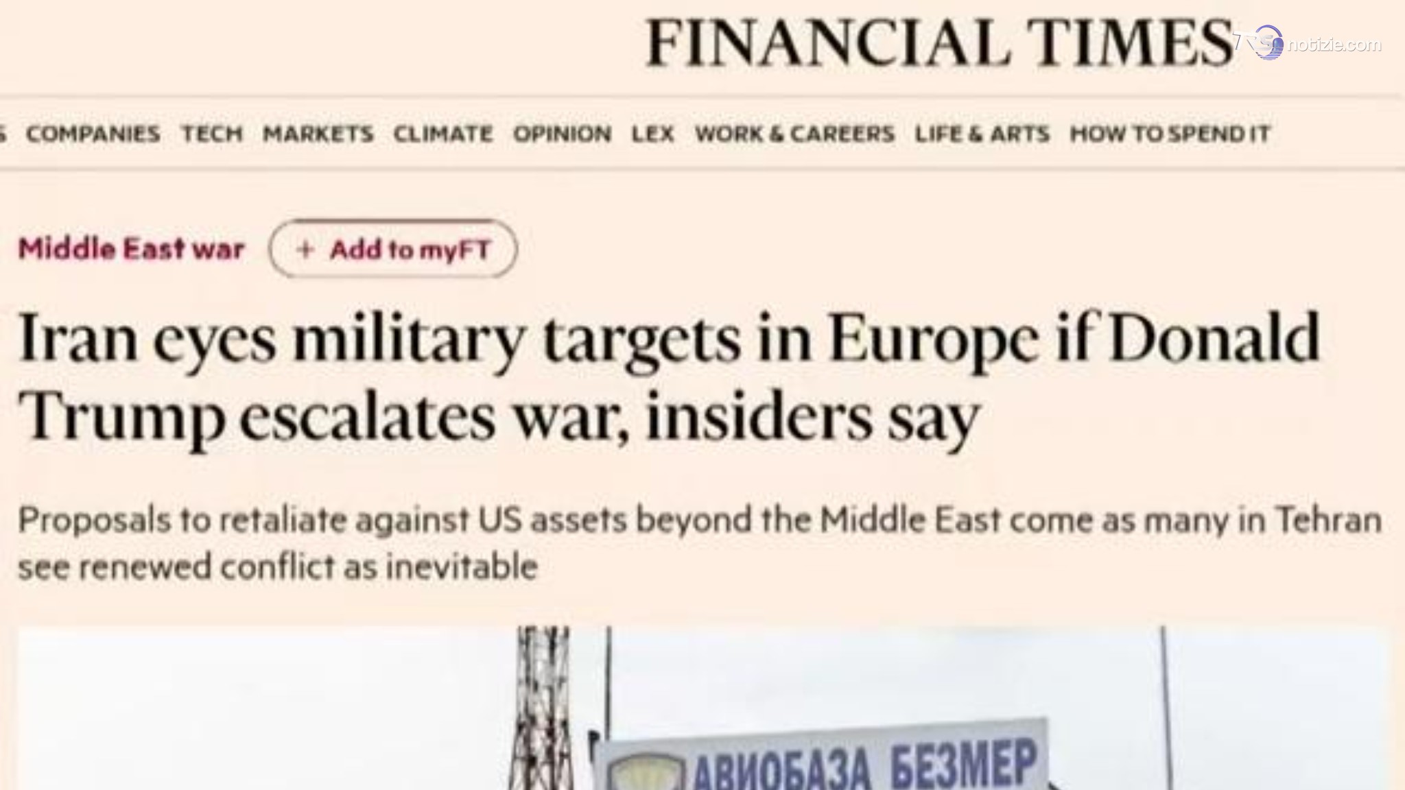 Minacce dal Medio Oriente: crescono i timori a Sigonella per l'escalation del conflitto Usa-Iran