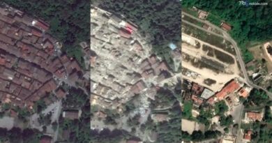 10 anni fa il terremoto di Amatrice: le immagini satellitari prima, dopo e oggi