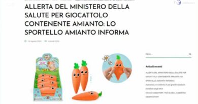 “Attenzione, la carota giocattolo contiene sabbia contaminata da amianto": l’allarme del Ministero