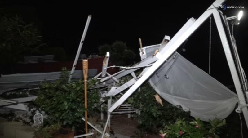 Pioggia e vento, danni in tutta la Toscana