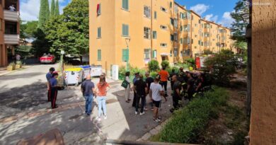 Perugia, esplosione e crollo di una palazzina: le immagini dal drone dei vigili del fuoco