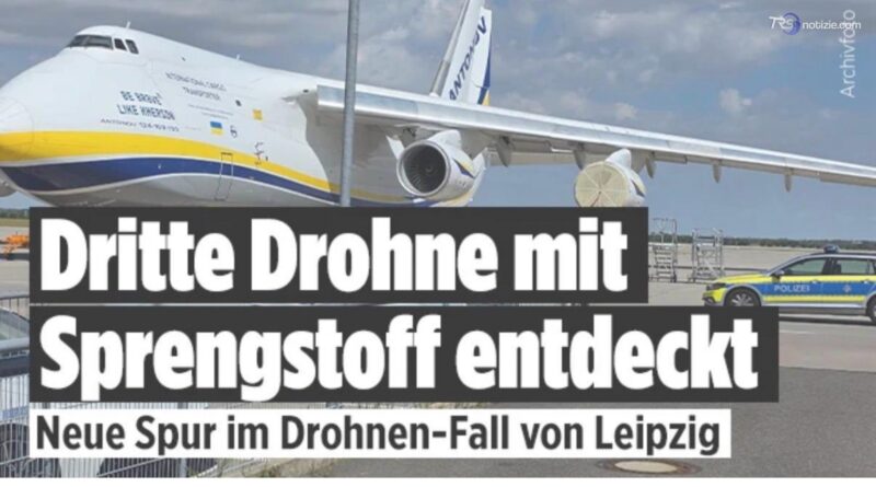Scoperto un terzo drone e dell'esplosivo vicino all'aeroporto di Lipsia