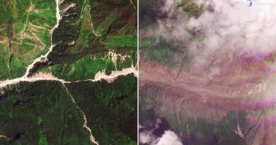 Nepal, il disastro visto dal satellite: prima e dopo la colata di fango al confine con il Tibet