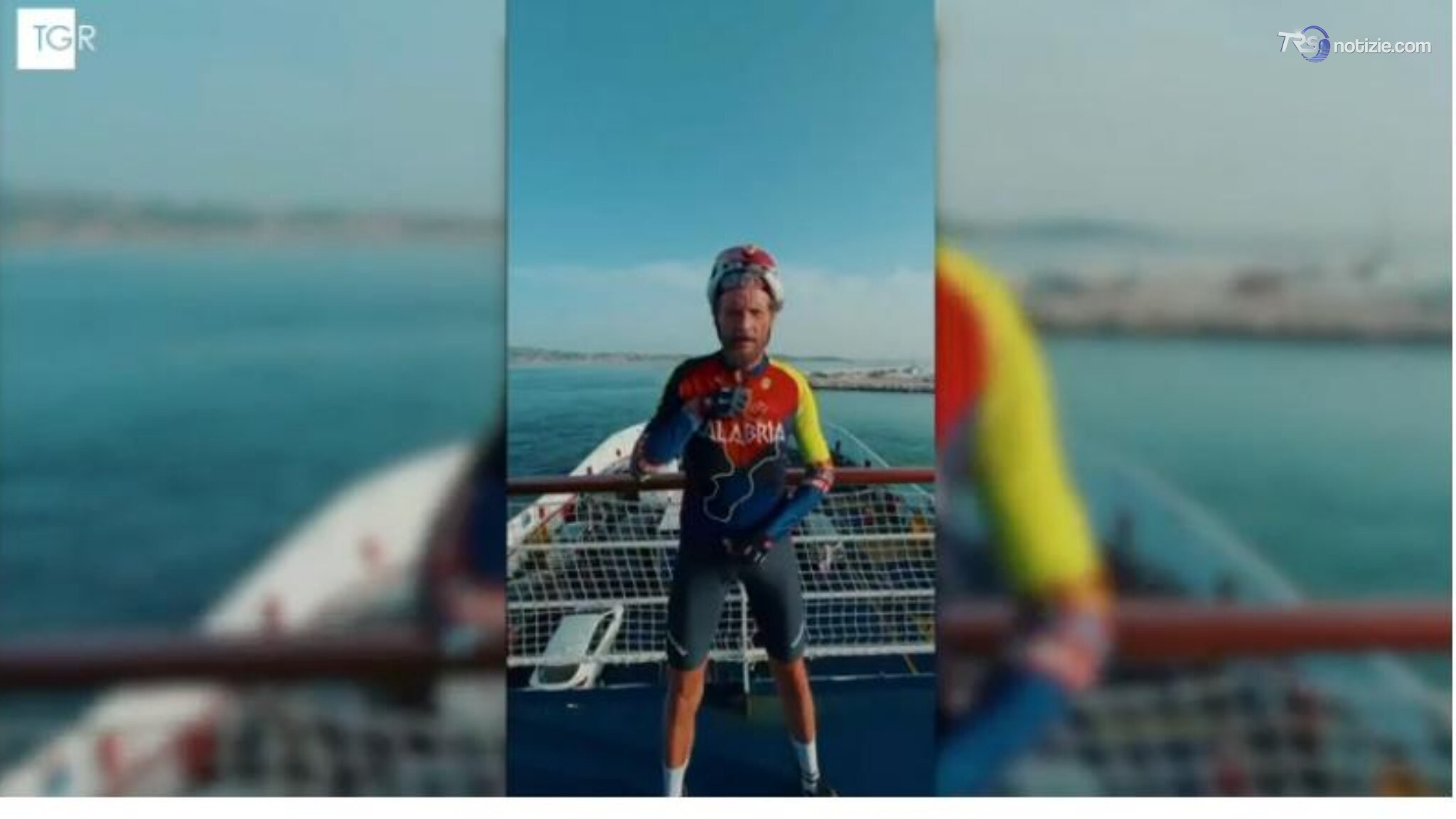 Jovanotti in bici verso Palermo
