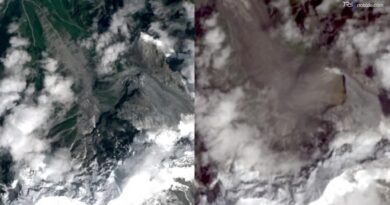 Nepal, il crollo del ghiacciaio che ha innescato l’alluvione: le immagini satellitari prima e dopo