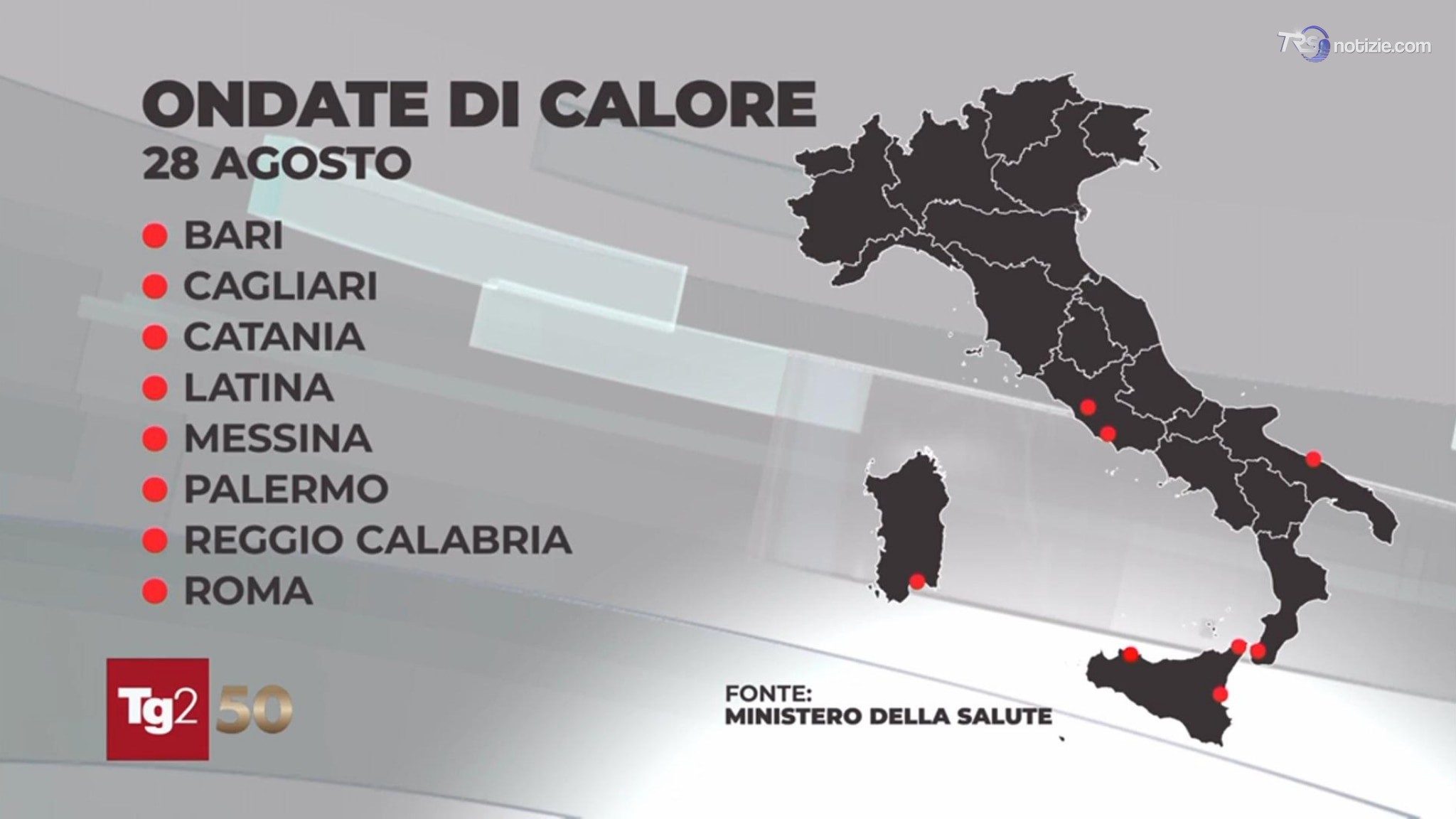 Sicilia oltre i 40 gradi, tutto il Sud al caldo. Mentre al Nord la grandine continua a fare danni
