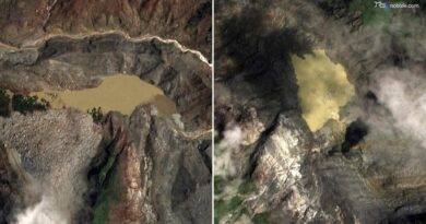 Nepal-Tibet, due laghi nel sito del collasso del ghiacciaio: le immagini satellitari