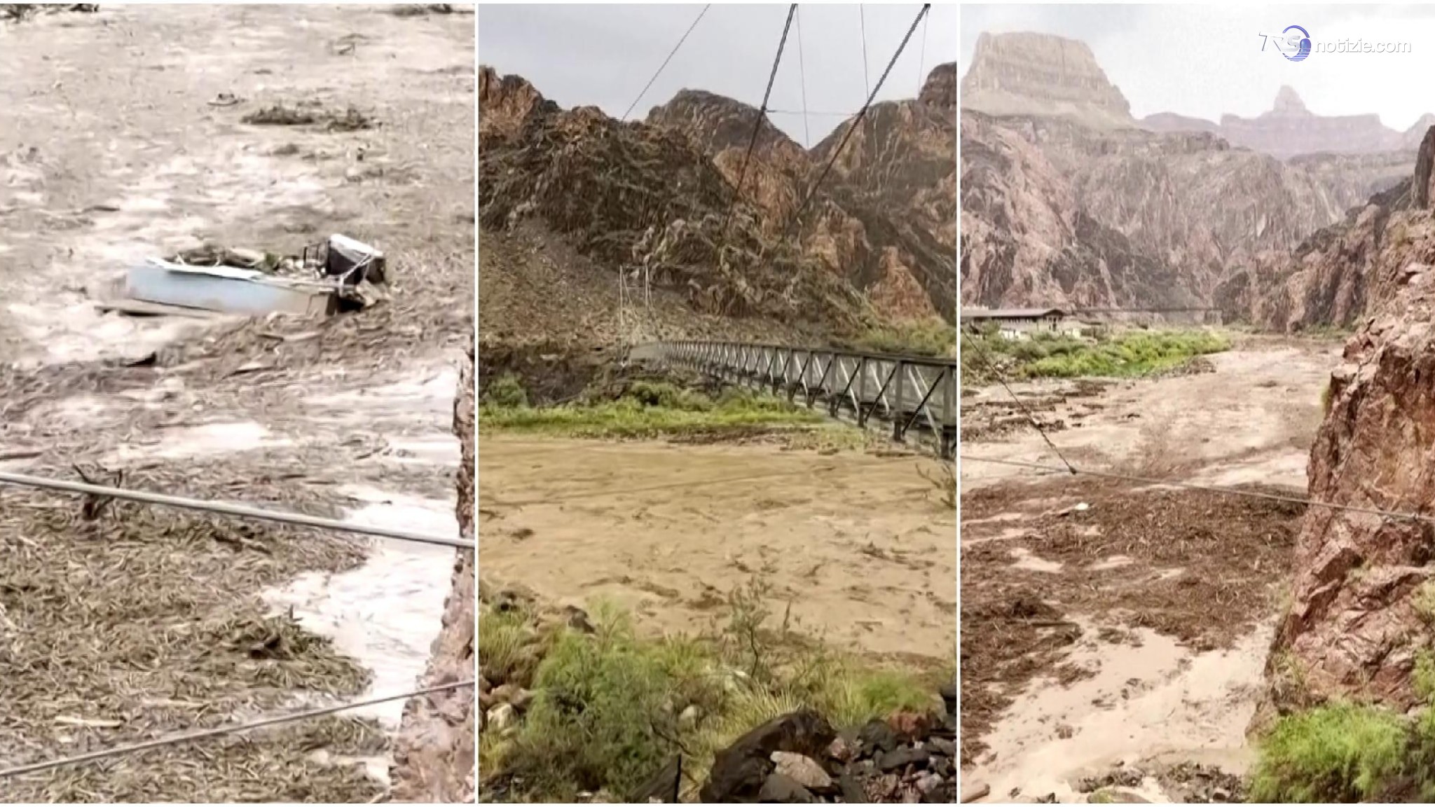 Alluvione sul Grand Canyon, almeno 15 dispersi. Turisti soccorsi con gli elicotteri
