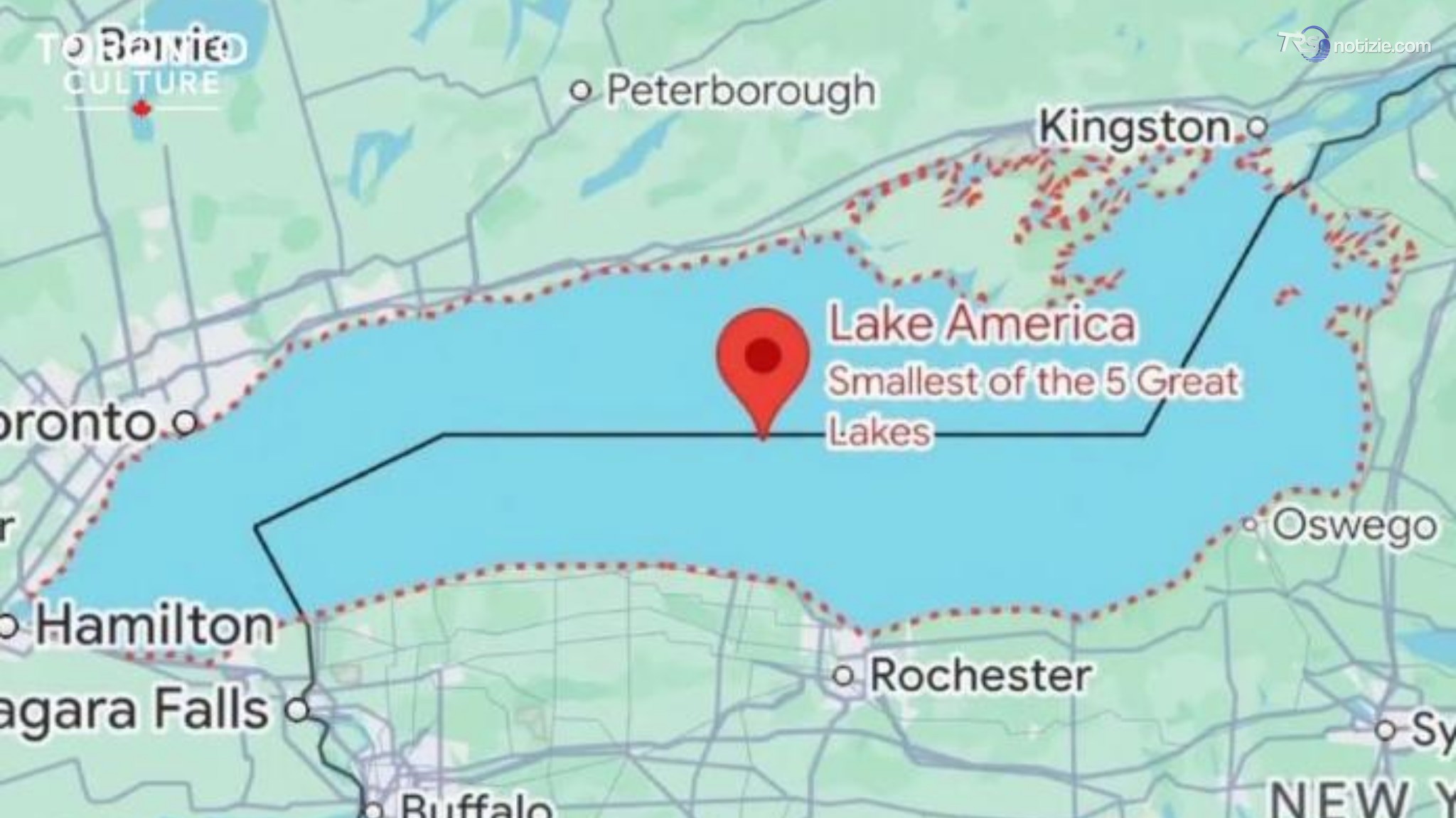 Google rinomina il lago Ontario in “Lake America”: la nuova sfida geografica di Trump al Canada