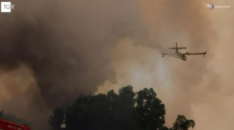 Nel Messinese in azione due canadair. I video