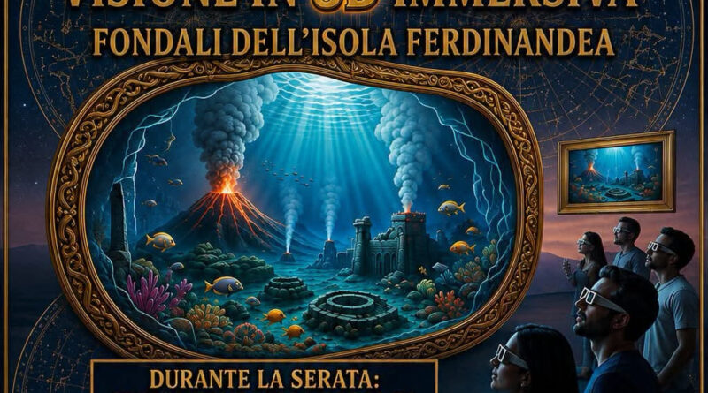 Burgio, la storia dell’Isola Ferdinandea rivive tra proiezioni 3D e immersioni virtuali