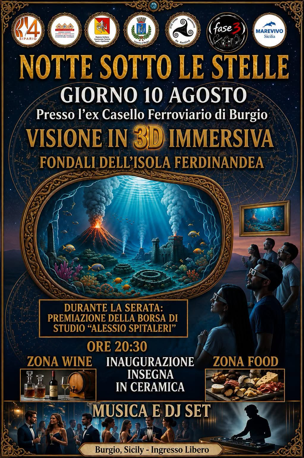 Burgio, la storia dell’Isola Ferdinandea rivive tra proiezioni 3D e immersioni virtuali