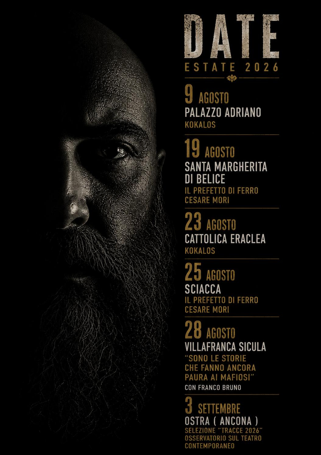 Estate 2026, Salvatore Venezia protagonista di un percorso teatrale tra Sicilia e Marche