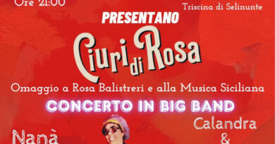 Castelvetrano, il 27 agosto a Triscina il concerto dei “Ciuri di Rosa”