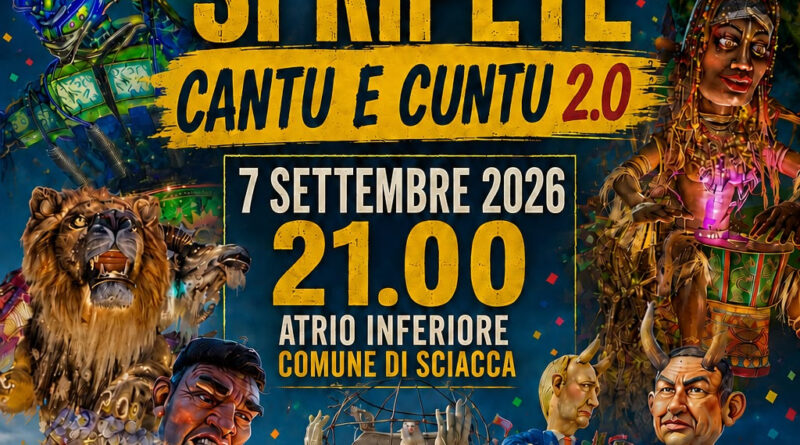 Sciacca, il Carnevale tra memoria e nuove generazioni: il 7 settembre “La storia si ripete – Cantu e Cuntu 2.0”