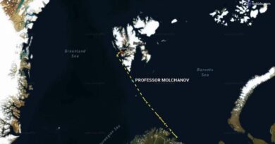 Timelapse dell'ultima posizione della nave russa sequestrata dalla Norvegia