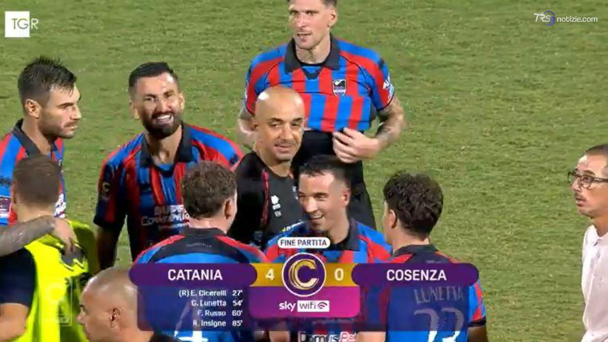 Prove di rinascita per il Catania: poker al Cosenza