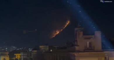 Brucia Monte Grifone nel Palermitano, non ci sarebbero case coinvolte