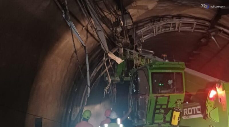 Incidente in galleria, l'Anas al lavoro