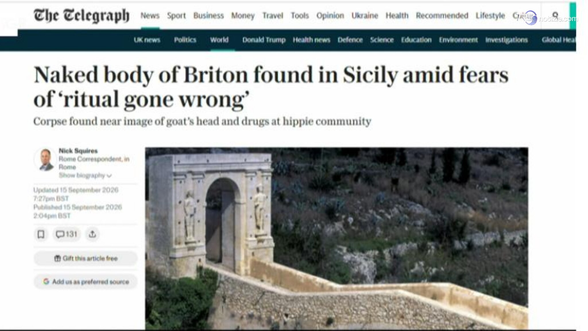 L'inglese morto in un casolare, un giallo internazionale