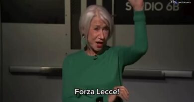 Helen Mirren, siparietto italiano da Jimmy Fallon: “Forza Lecce” tra ironia e parolacce
