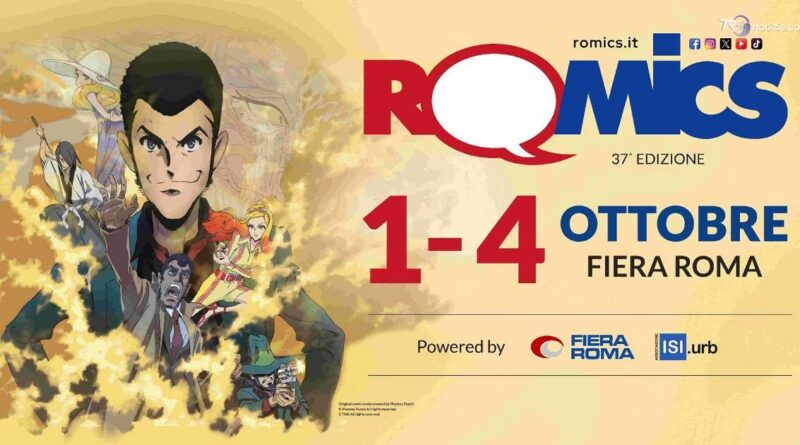 Torna Romics dall'1 al 4 ottobre a Roma, grandi ospiti per i 25 anni della manifestazione