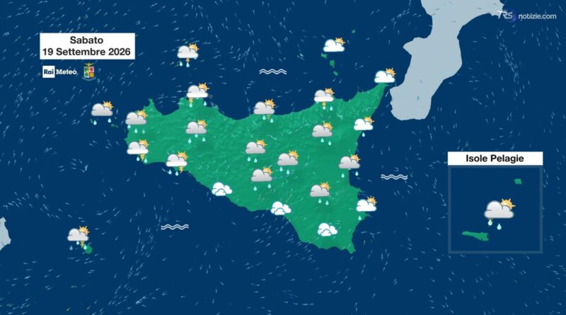 Previsioni del tempo sabato 19 Settembre 2026