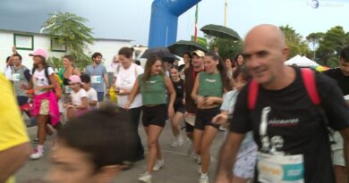 Corsa di solidarietà, in pigiama