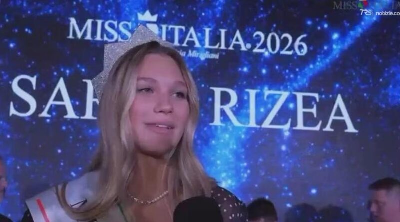 Miss Italia 2026 è Sarah Rizea, atleta delle Fiamme Oro: “Una grande emozione”