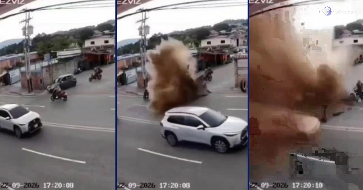 Esplode a Las Vegas de Táriba il tubo dell’acquedotto: geyser sulla via principale, il video
