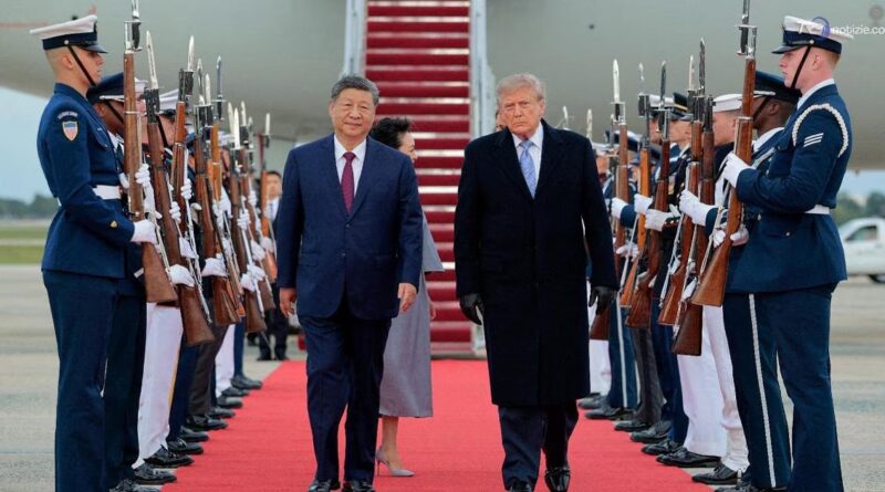 Arrivo di Xi Jinping negli USA: accoglienza d'onore e vertice alla Casa Bianca